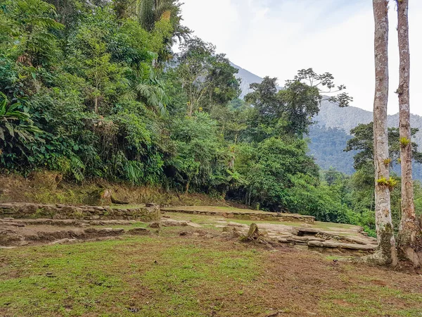 Landschap Rond Verloren Stad Genaamd Ciudad Perdida Colombië — Stockfoto