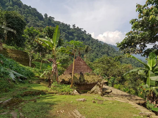 Landschap Rond Verloren Stad Genaamd Ciudad Perdida Colombië — Stockfoto