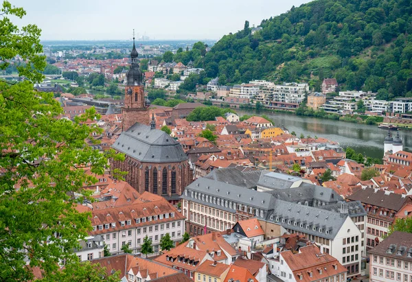 Almanya Yaz Mevsiminde Heidelberg Hava Manzarası — Stok fotoğraf