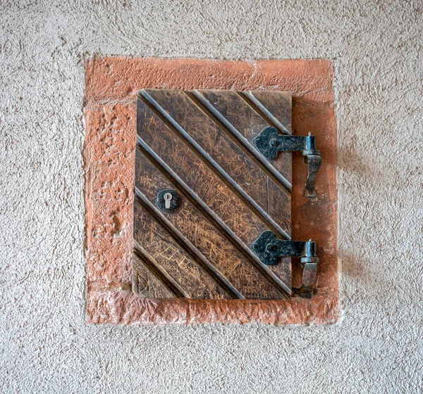 Historic Wooden Window Shutter Seen Germany — Stock Photo, Image