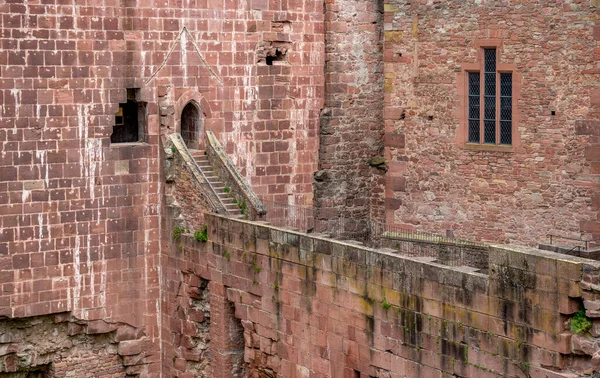 Heidelberg Şatosu Almanya Yaz Mevsiminde Harabe — Stok fotoğraf