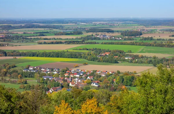 Flygfoto Över Hohenlohe Ett Område Södra Tyskland Hösten — Stockfoto