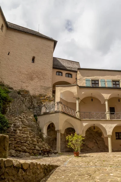 Dettaglio Architettonico Del Castello Falkenstein Baviera Durante Estate — Foto Stock