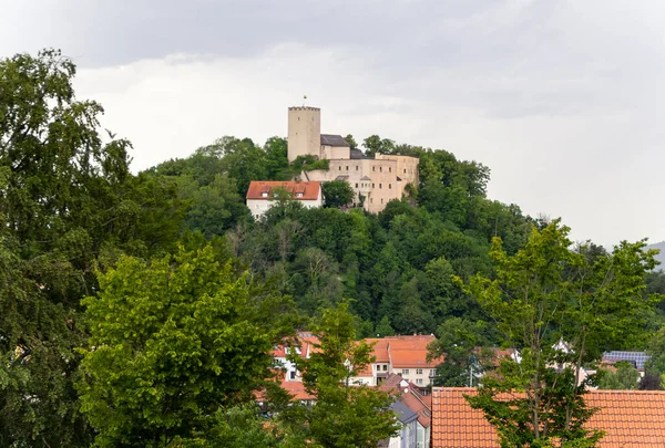 Scenérie Kolem Zámku Falkenstein Bavorsku Létě — Stock fotografie