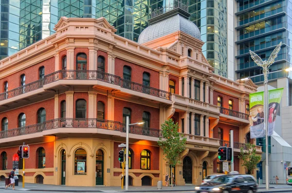 Het Palace Hotel Een Landmark Drie Verdiepingen Monumentaal Gebouw Het — Stockfoto