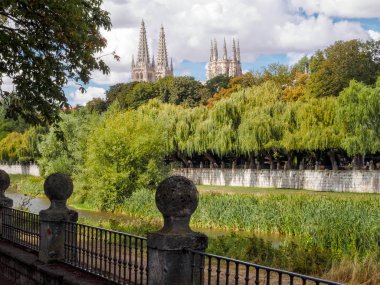 Arlanzon Nehri boyunca - Burgos, Kastilya ve Leon, İspanya gezi