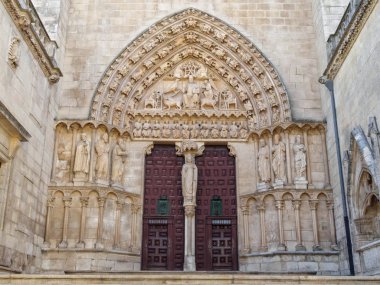 Güney kapısını Katedrali, Saint Mary - Burgos, Kastilya ve Leon, İspanya