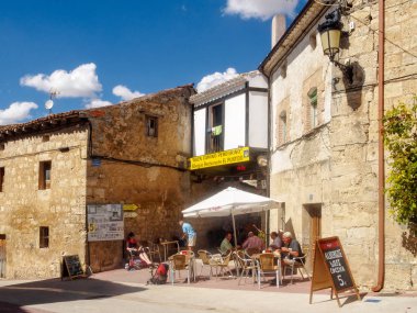 Hacılar hostel El Puntido - Hontanas, Kastilya ve Leon, İspanya, tatilinde 14 Eylül 2014 zevk.