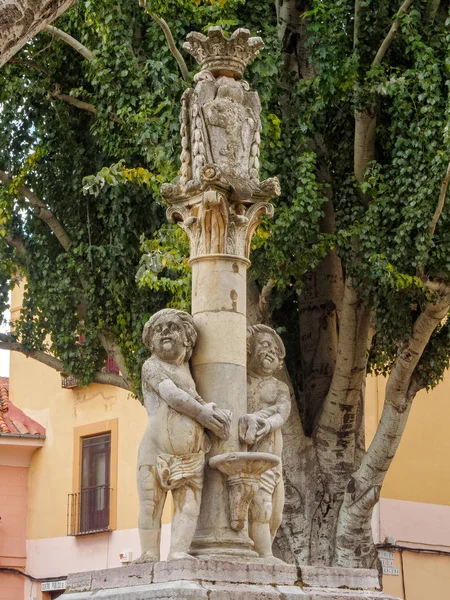 Les Deux Chérubins Fontaine Néoclassique Sur Place Santa Maria Del — Photo