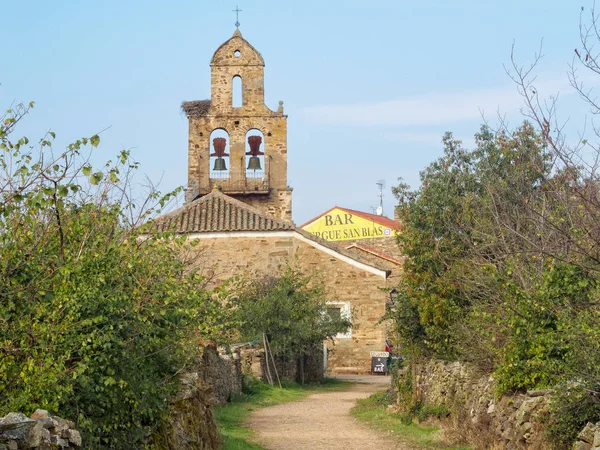Parish Church Pilgrim Hostel Small Camino Village Santa Catalina Somoza — Stock Photo, Image