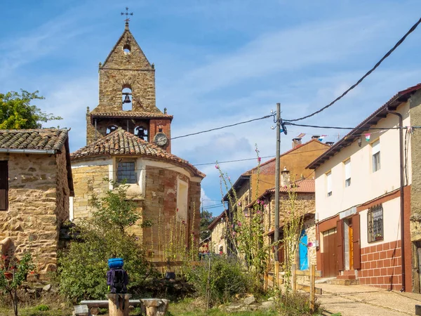 Una Piccola Pausa Nella Chiesa Parrocchiale Rabanal Del Camino Castiglia — Foto Stock