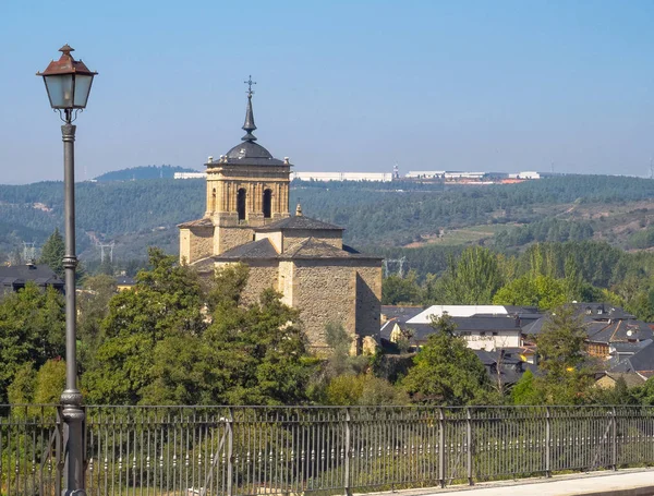 Століття Церква Сан Нікола Барі Molinaseca Кастилья Леон Іспанія Вересня — стокове фото