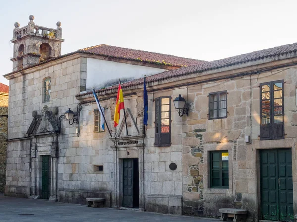 Middeleeuws Stadhuis Het Kloosterplein Melide Galicië Spanje — Stockfoto