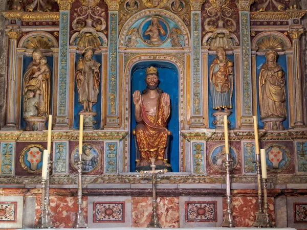 Retablo Capilla Salvador Catedral Santiago Compostela Galicia España Octubre 2014 — Foto de Stock