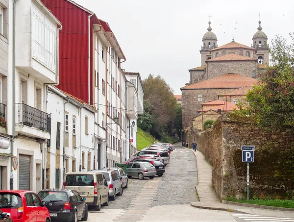 Castineiros Street Rua Convento San Francisco Santiago Compostela Galizia Spagna — Foto Stock