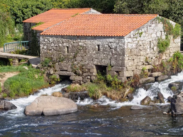 Antiguo Molino Río Tambre Puente Maceira Negreira Galicia España — Foto de Stock