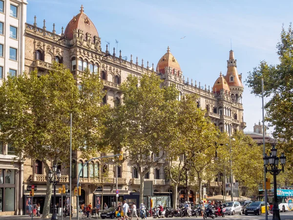 Hermoso Ejemplo Del Art Nouveau Catalán Paseo Gracia Barcelona Cataluña — Foto de Stock