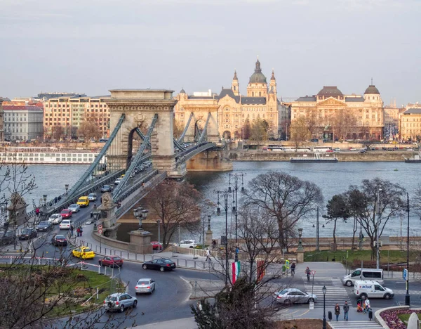 Ponte delle Catene Szechenyi - Budapest — Foto Stock