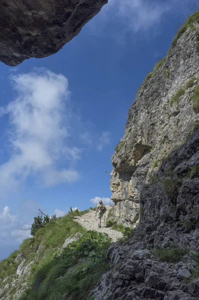 Strada Delle Gallerie Galerileri Road Dünya Savaşı Sırasında Pasubio Vicenza — Stok fotoğraf