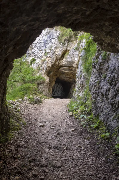 Strada Delle Gallerie Galerileri Road Dünya Savaşı Sırasında Pasubio Vicenza — Stok fotoğraf