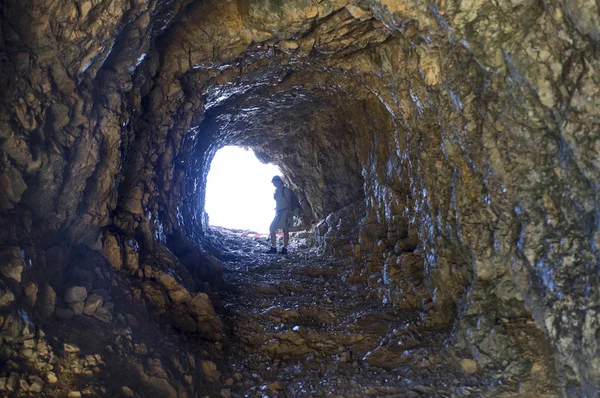 Strada Delle Gallerie Galerileri Road Dünya Savaşı Sırasında Pasubio Vicenza — Stok fotoğraf