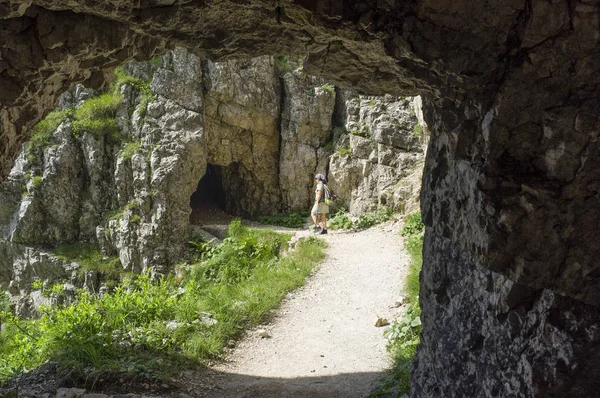 Strada Delle Gallerie Galerileri Road Dünya Savaşı Sırasında Pasubio Vicenza — Stok fotoğraf