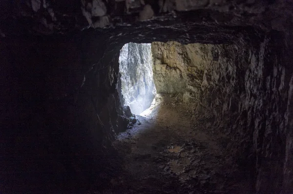 Strada Delle Gallerie Galerileri Road Dünya Savaşı Sırasında Pasubio Vicenza — Stok fotoğraf