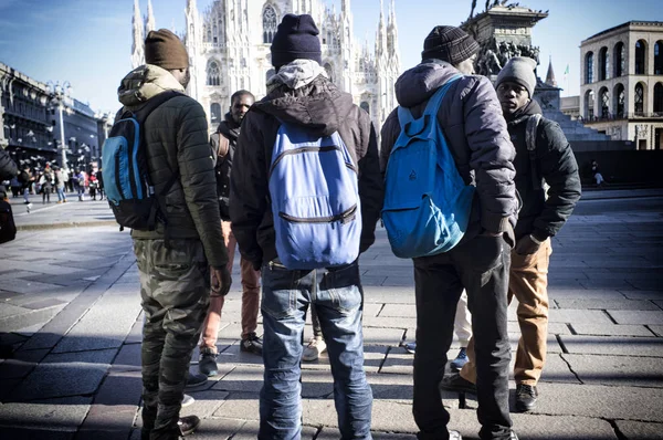 African immigrants in Italy — Stock Photo, Image