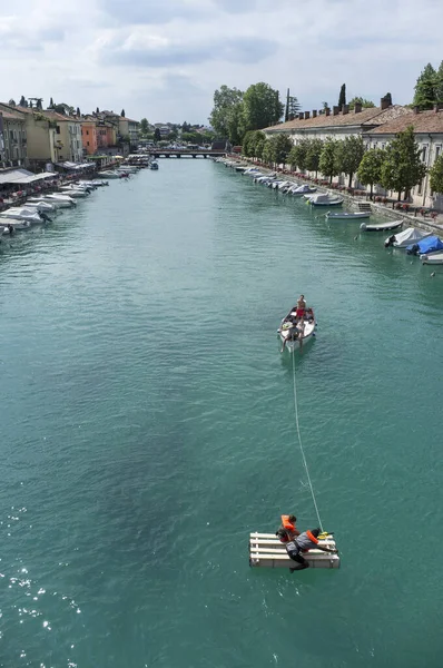 Juillet 2019 Peschiera Lac Garde Italie Activités Nautiques Camp Été — Photo