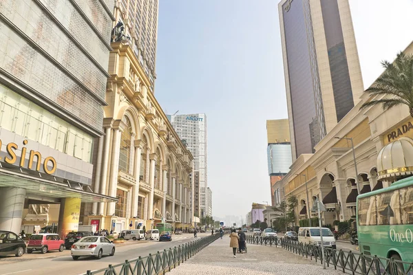 Edifici intorno all'Avenida 24 De Junho a Macao — Foto Stock