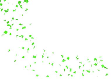 Uçan parlak ve renkli konfeti. İzole arka plan. 3D çizim