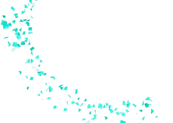 Helder Kleurrijk Confetti Vliegen Geïsoleerde Achtergrond Illustratie — Stockfoto