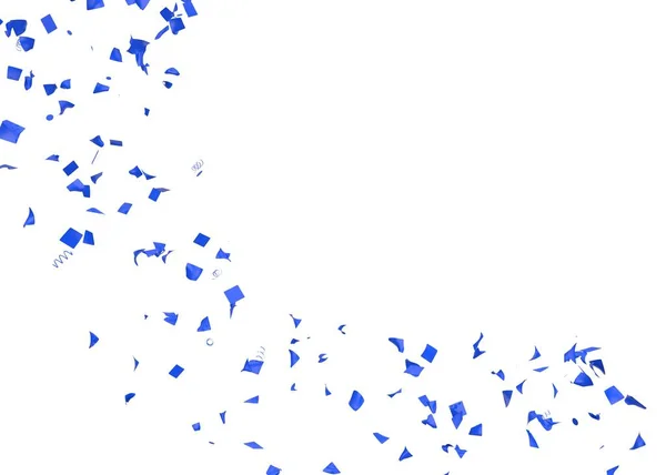 Voando Confete Brilhante Colorido Fundo Isolado Ilustração — Fotografia de Stock
