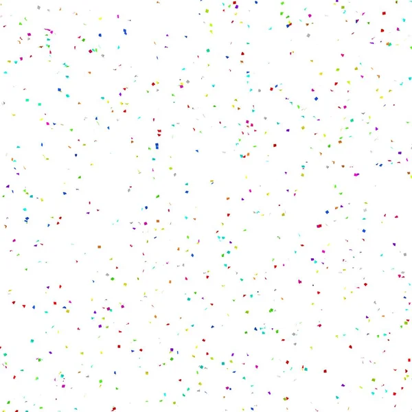 Seamless Confetti Texture White Isolated Background Illustration — Stock Photo, Image