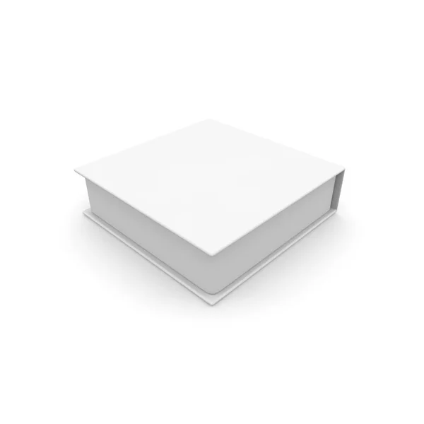 贈答品やその他の商品のための空の白いボックス 孤立した白い背景 高解像度 レンダリング — ストック写真