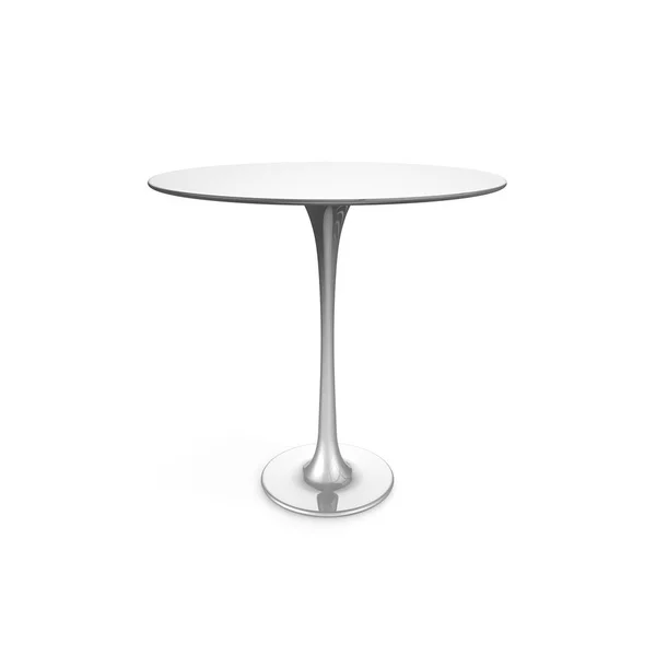 Tischmetall Auf Einem Langen Bein Gibt Freien Raum Für Ihr — Stockfoto