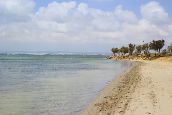 İspanya. La Manga 'da. Sonsuz güzel sahil — Stok fotoğraf