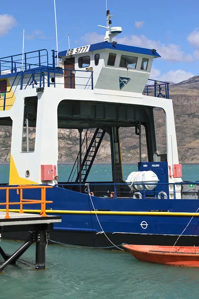 Puerto Ibanez Cile Febbraio 2016 Cockpit Area Carico Del Traghetto — Foto Stock