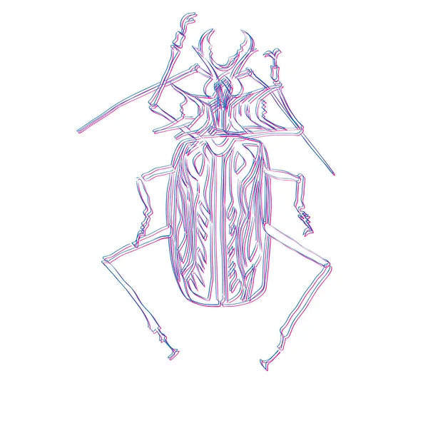 Macrodontia błąd 3D — Zdjęcie stockowe