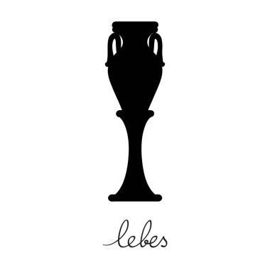 Beyaz, karikatür tarzı grafiklere izole edilmiş Yunan antika tekne silueti.