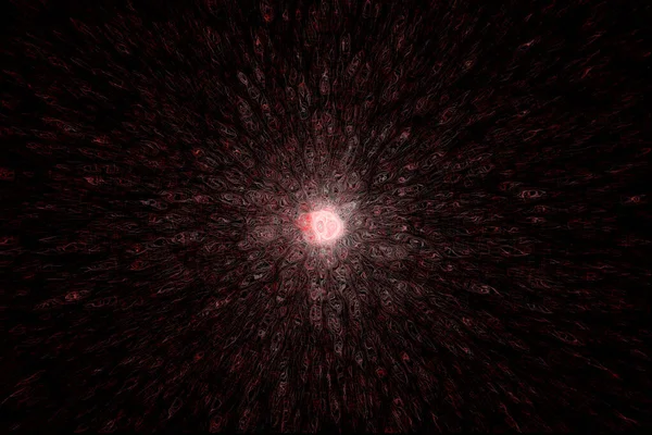 星の抽象的な爆発デジタルイラスト — ストック写真