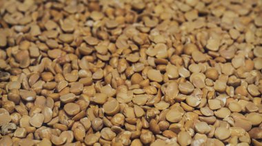 Doğranmış kurutulmuş bezelye arka plan. Makro görünümü.