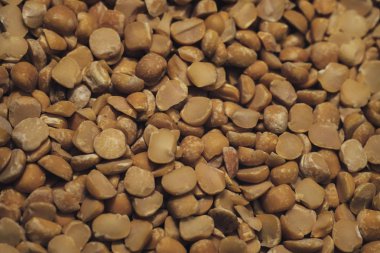 Doğranmış kurutulmuş bezelye arka plan. Makro görünümü.