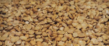 Doğranmış kurutulmuş bezelye arka plan. Makro görünümü.