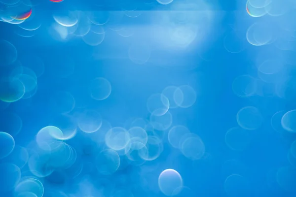 Gyönyörű Bokeh Tenger Kék Háttér — Stock Fotó