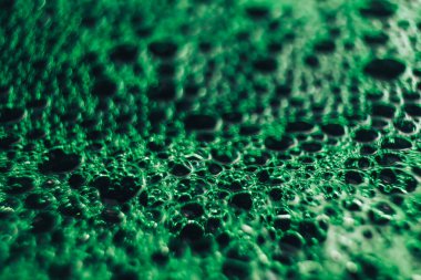 Güzel yeşil kabarcıklar arka plan . Makro görünümü.