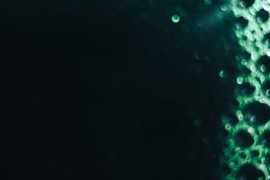 Güzel yeşil kabarcıklar arka plan . Makro görünümü.