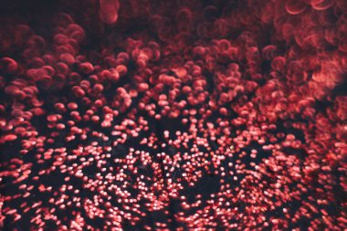 Koyu soyut arka planda güzel kırmızı bokeh.