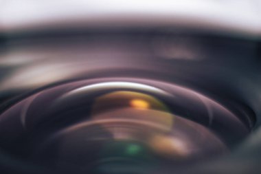 Güzel Kamera Lens arka plan. Makro görünümü.