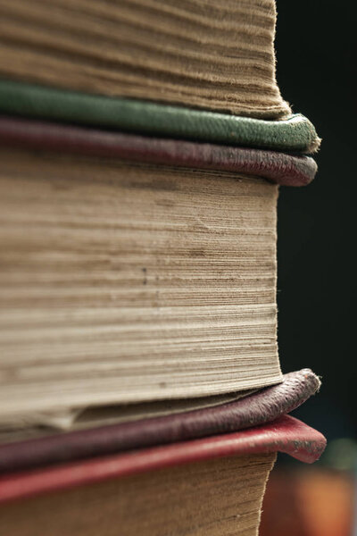 Close up pages of book background. Macro view.